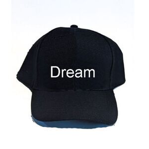 Dream Black Hat Visionary Aspiration Unisex Headwear Urban Unleash the power